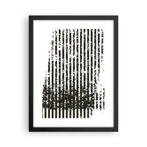 Poster in einem schwarzem Rahmen - Rhythmus und Rauschen - 30x40 cm