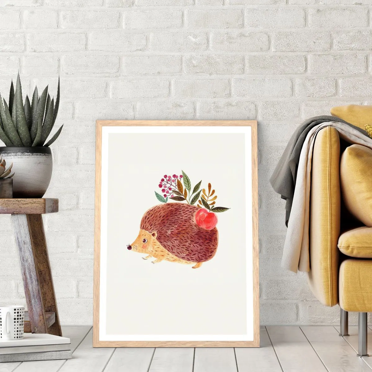 Poster in einem Rahmen aus heller Eiche - Und dann magst du mich schon - 50x70 cm