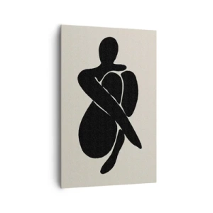 Bild auf Leinwand - Leinwandbild - In deinen eigenen Armen - 80x120 cm