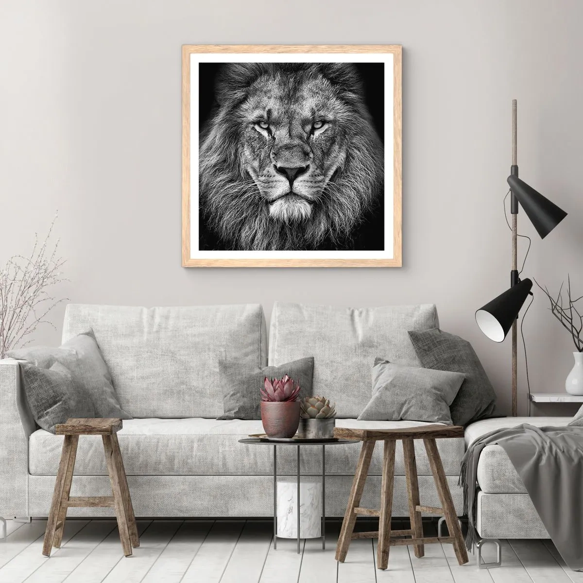 Poster in einem Rahmen aus heller Eiche - Im Krönungsgewand - 50x50 cm