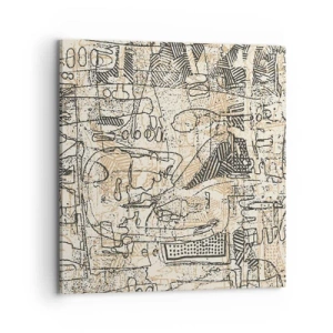 Bild auf Leinwand - Leinwandbild - Es wartet darauf, entschlüsselt zu werden - 70x70 cm