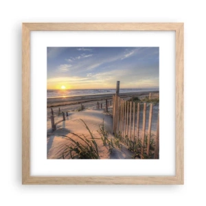 Poster in einem Rahmen aus heller Eiche - Schein und Schatten des Windes - 30x30 cm