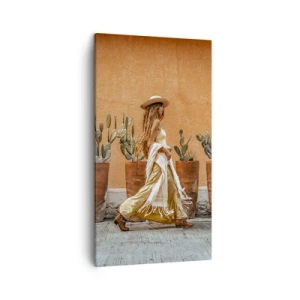 Bild auf Leinwand - Leinwandbild - Hippie-Stil - 45x80 cm