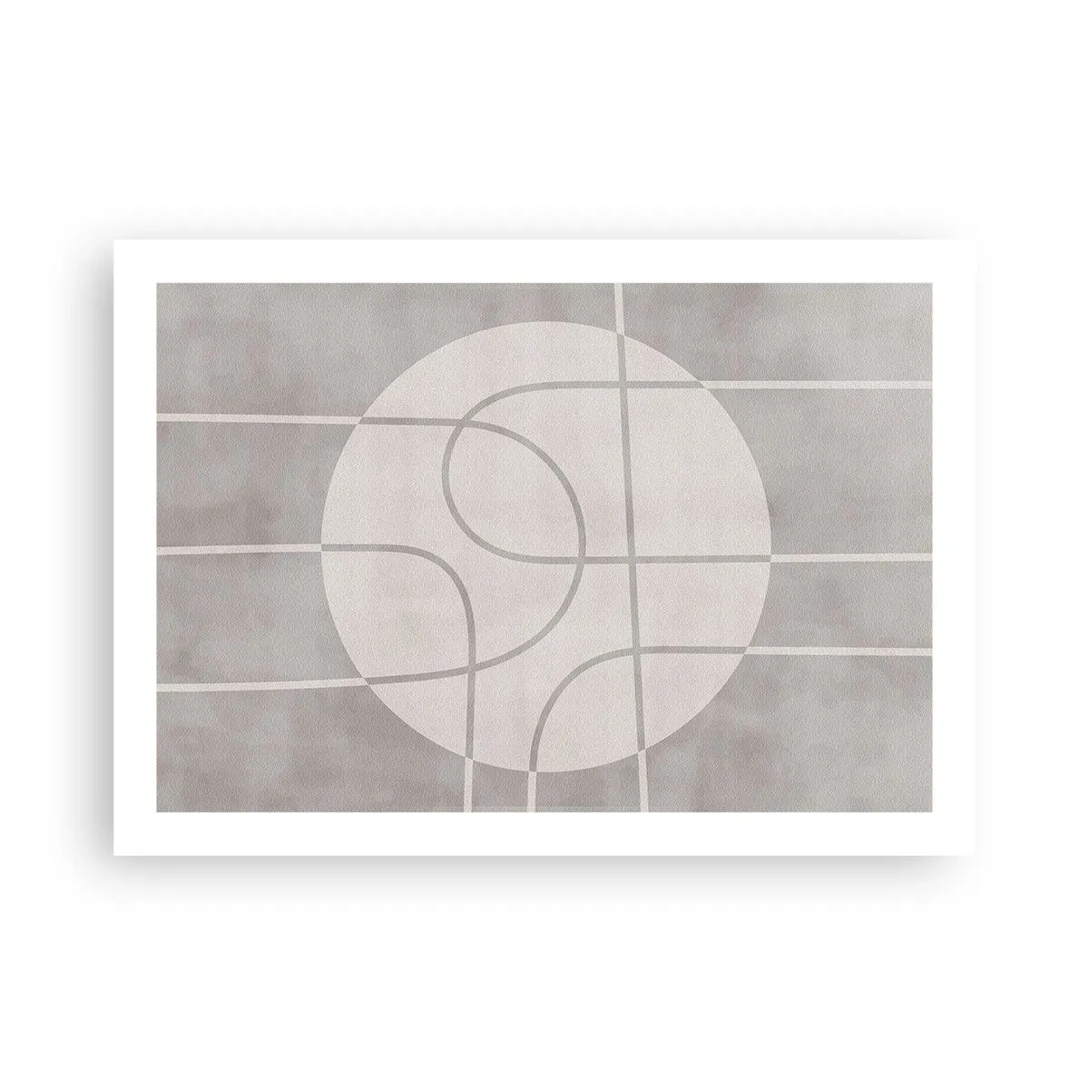 Poster - Kreisförmig und geradeaus - 70x50 cm