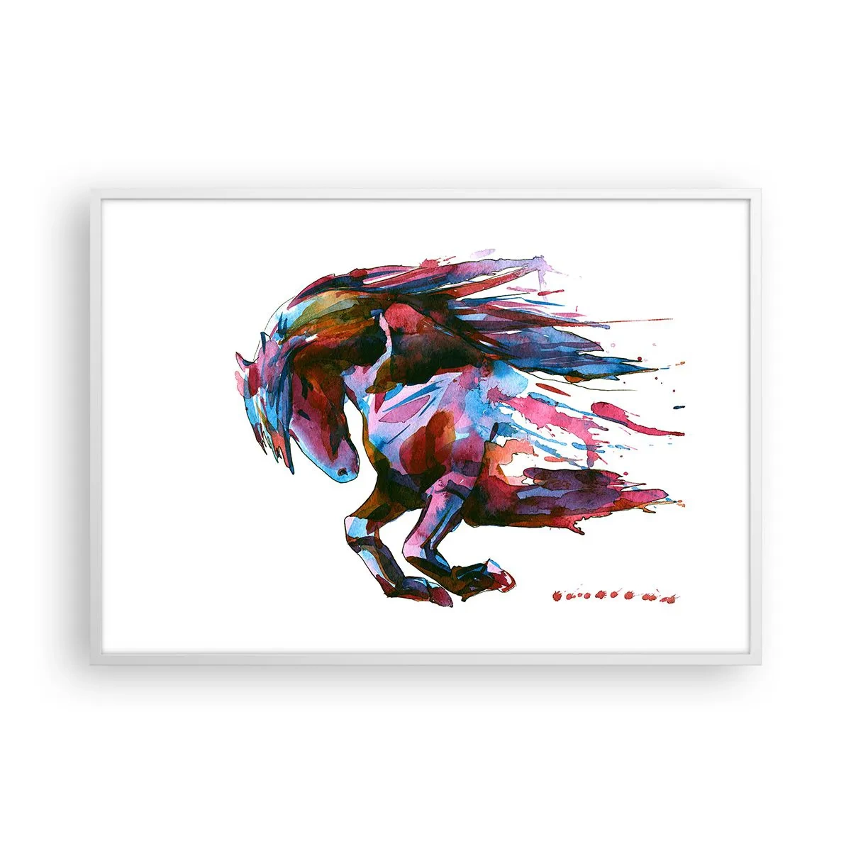 Poster in einem weißen Rahmen - In Verzückung - 100x70 cm