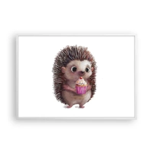 Poster in einem weißen Rahmen - Der Feiertag ist jeden Tag - 100x70 cm