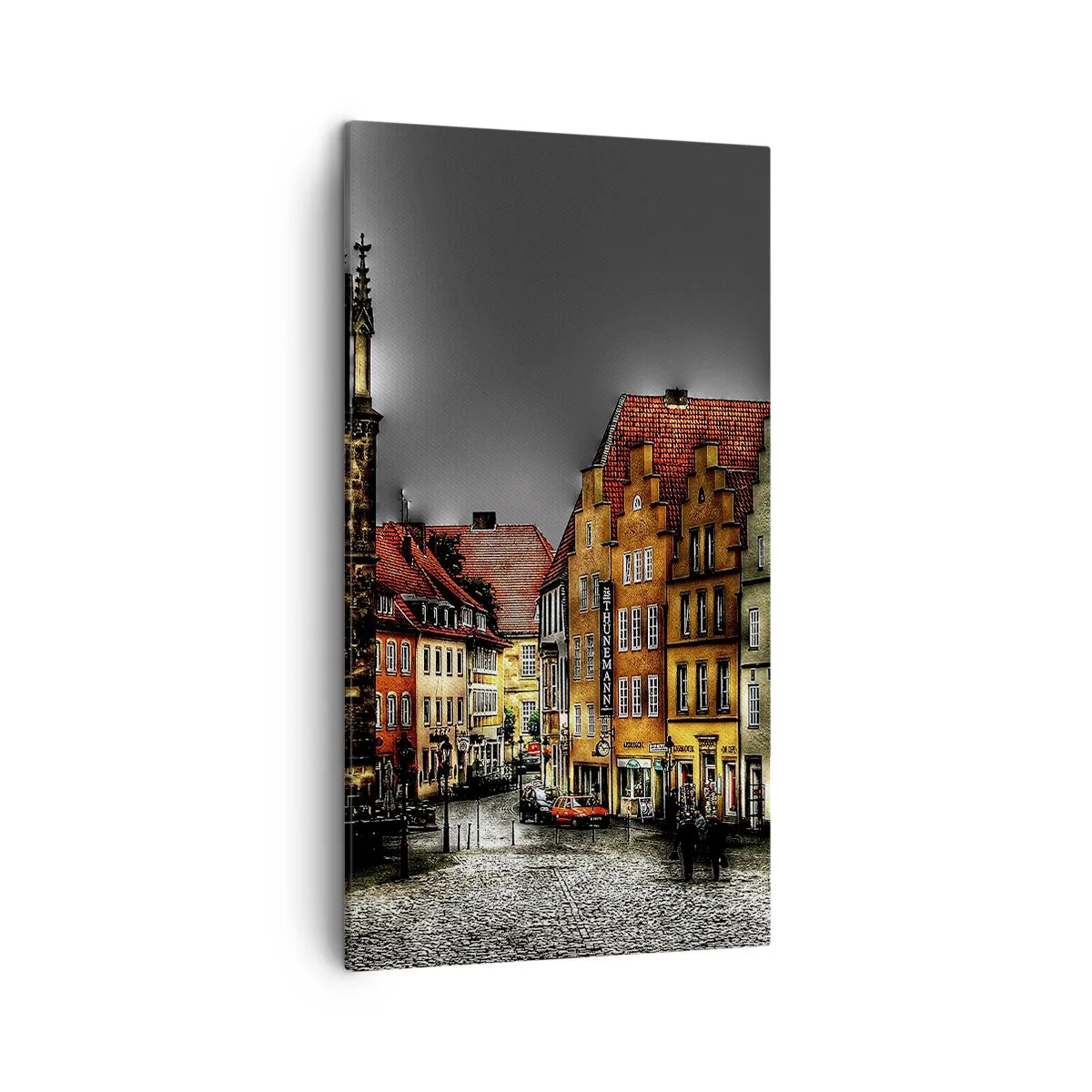 Bild auf Leinwand - Leinwandbild - Es fehlt nur noch ein verzaubertes Taxi - 45x80 cm