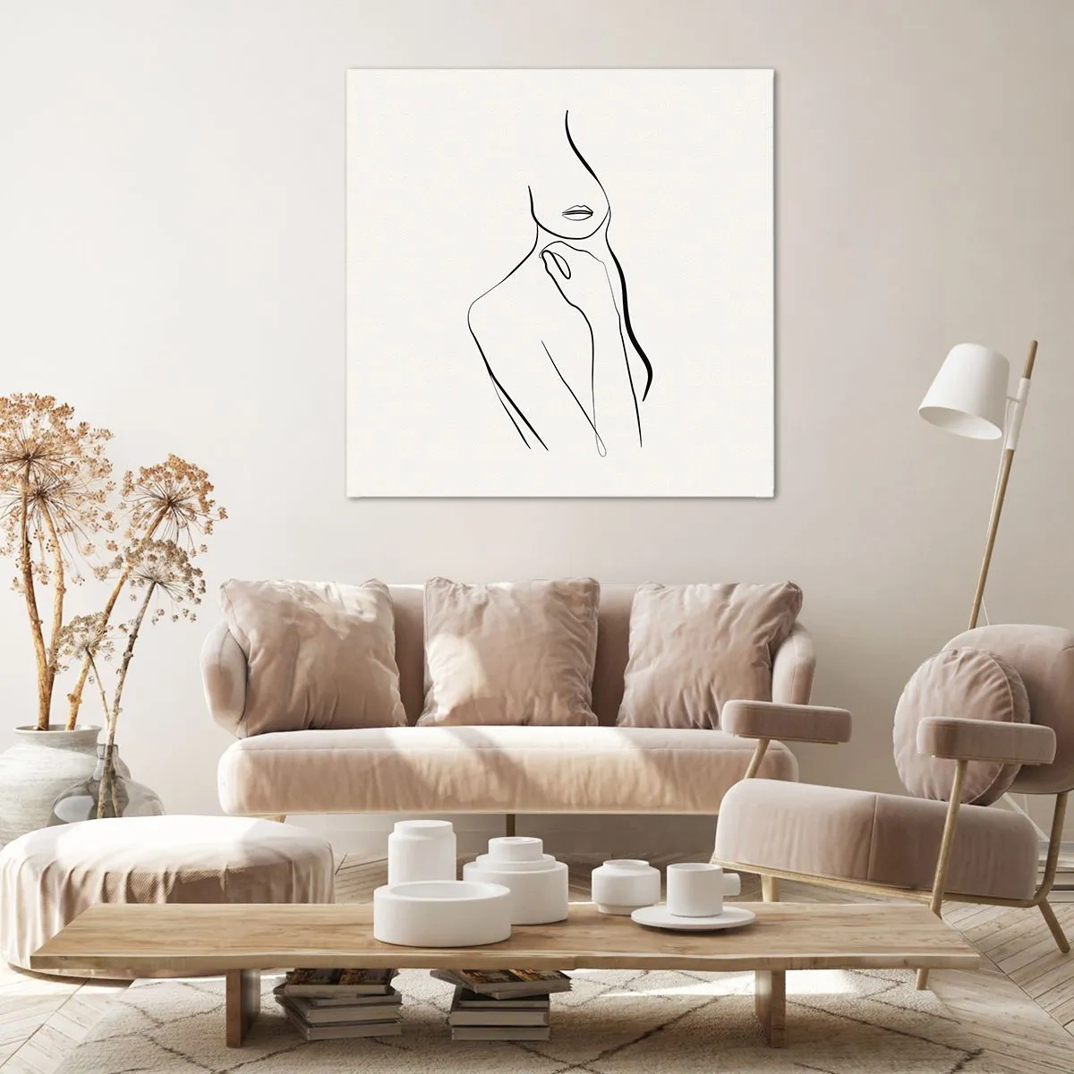 Bild auf Leinwand - Leinwandbild - Eine Welle der Melancholie - 60x60 cm