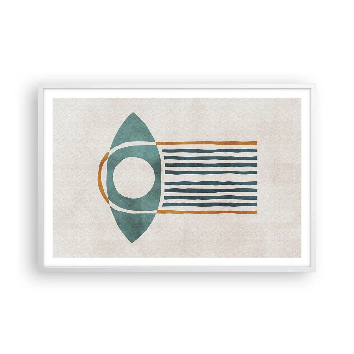 Poster in einem weißen Rahmen - Zeichen und Rituale - 91x61 cm