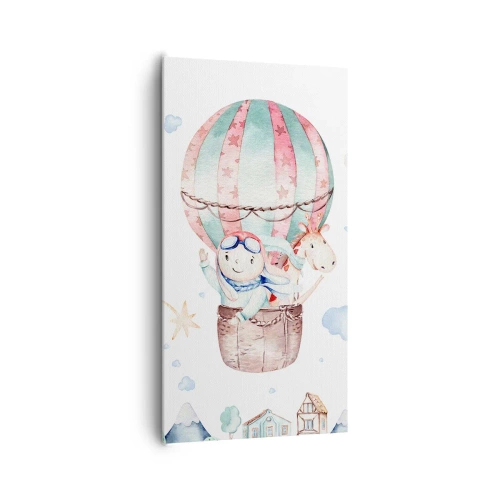 Bild auf Leinwand - Leinwandbild - Wir kommen bald zurück! - 65x120 cm