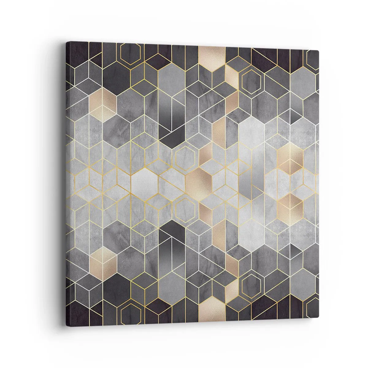 Bild auf Leinwand - Leinwandbild - Diamant-Komposition - 40x40 cm