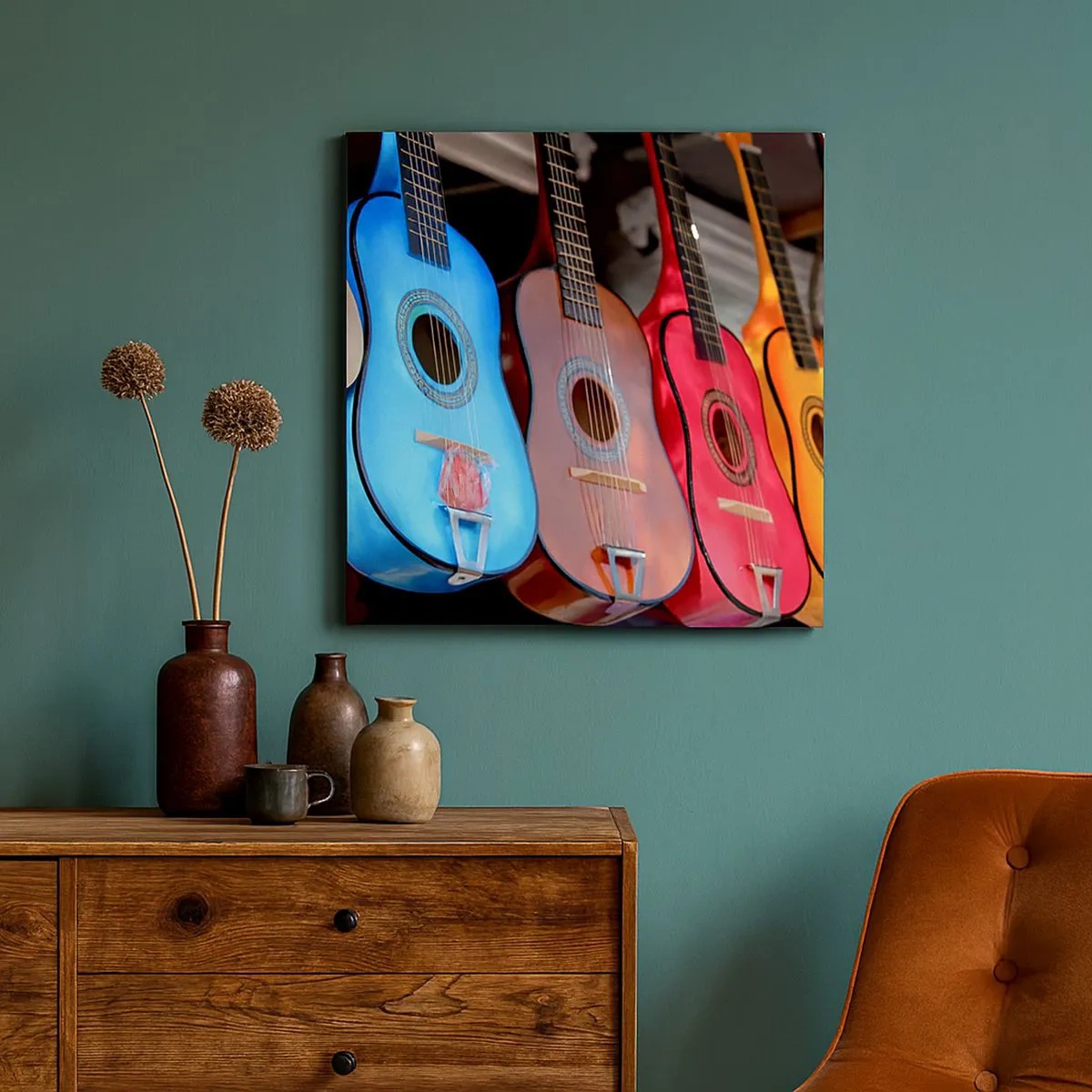 Bild auf Leinwand - Leinwandbild - Lateinische Atmosphäre - 30x30 cm