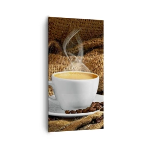 Bild auf Leinwand - Leinwandbild - Der Geruch von Mokka und die Dicke der Honigflüssigkeit - 65x120 cm