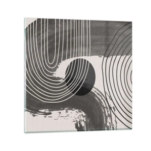 Glasbild - Bild auf glas - Oval gewinnt - 70x70 cm