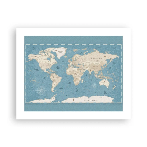 Poster - Die Welt liegt zum Greifen nah - 50x40 cm