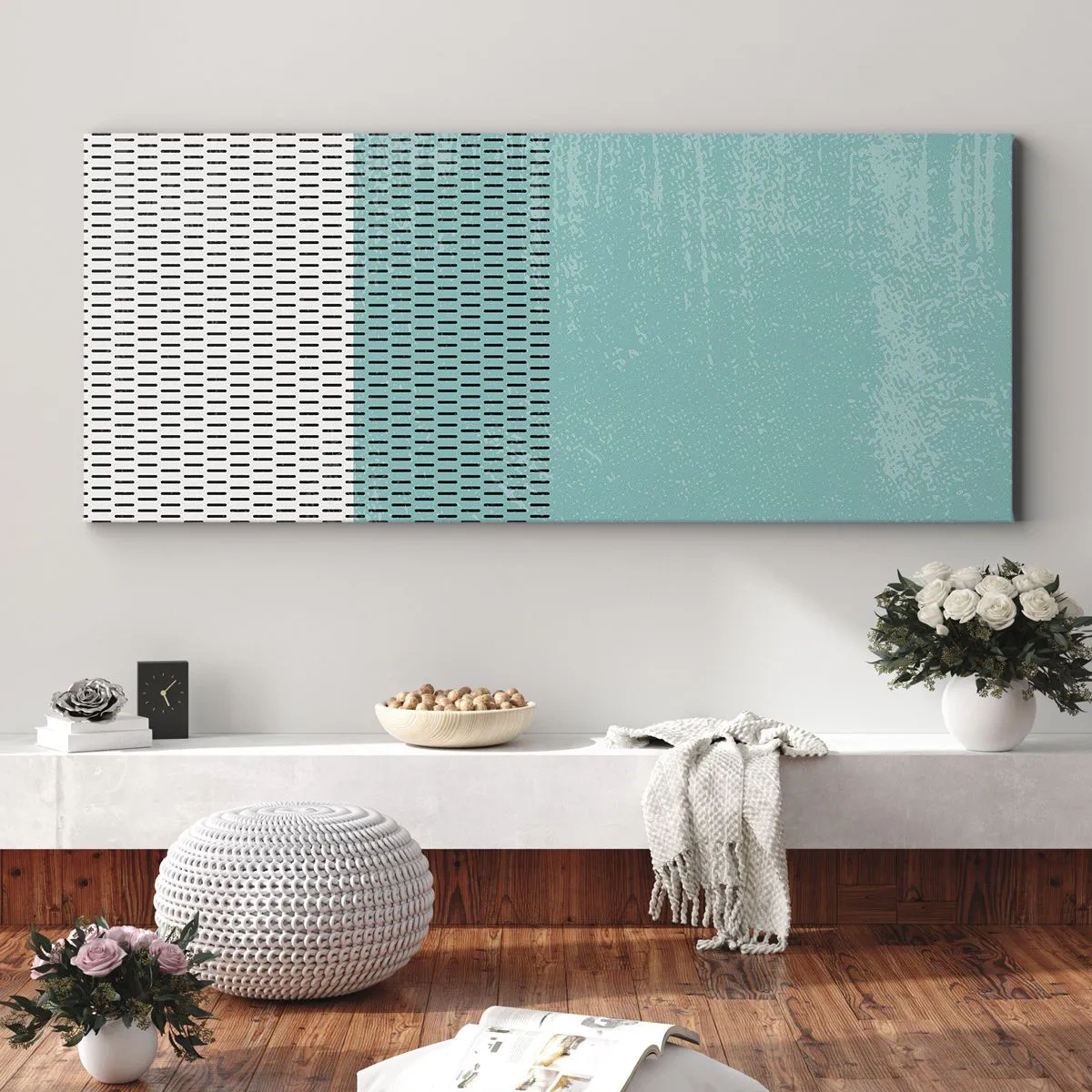 Bild auf Leinwand - Leinwandbild - Eine ausgewogene Komposition - 100x40 cm