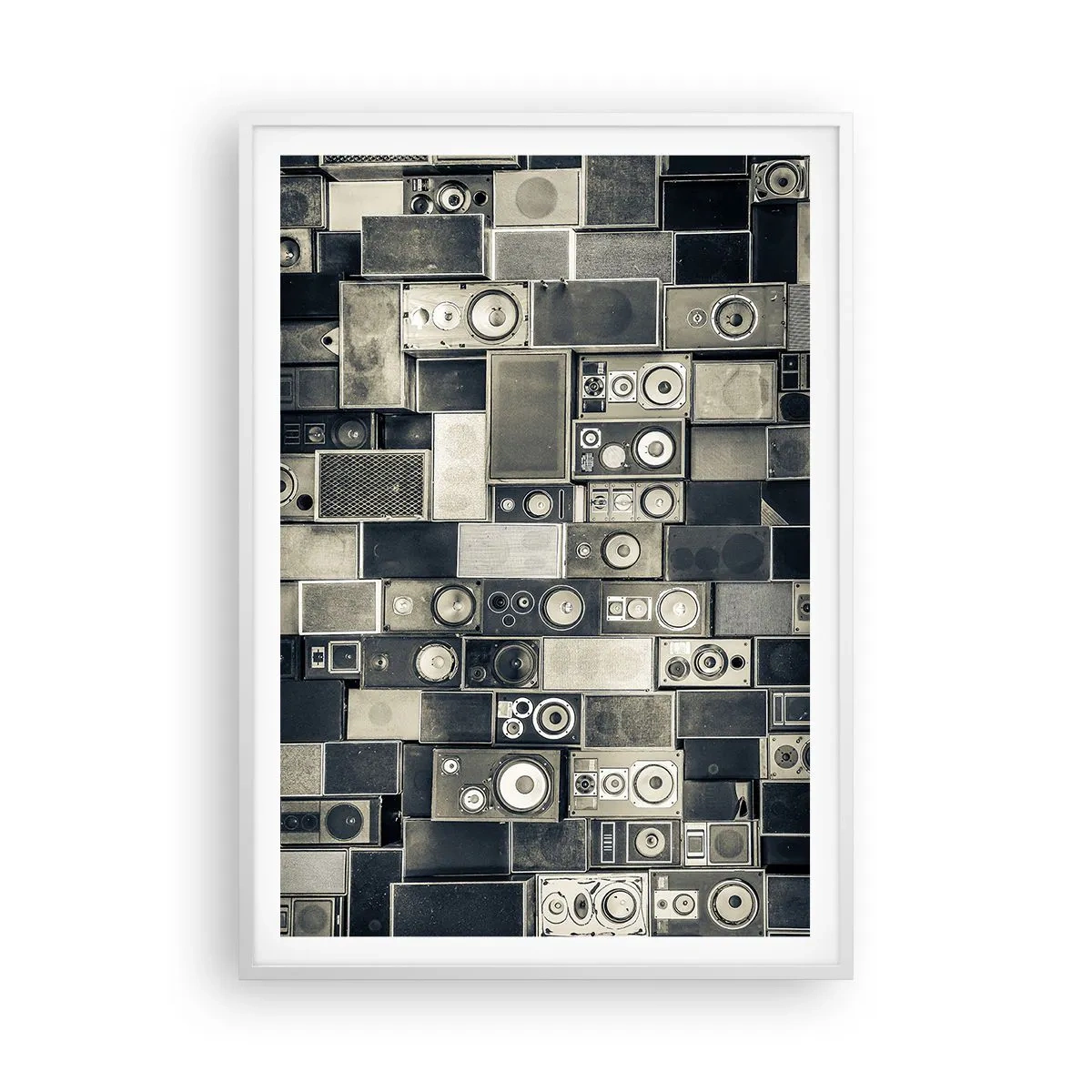 Poster in einem weißen Rahmen - Und es ist alles in Ordnung - 70x100 cm