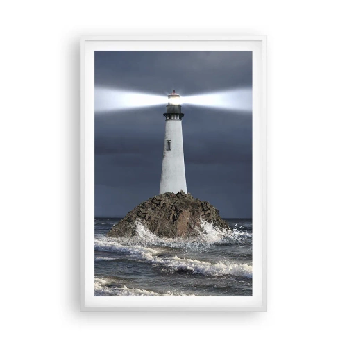 Poster in einem weißen Rahmen - Hier... hier... hier! - 61x91 cm