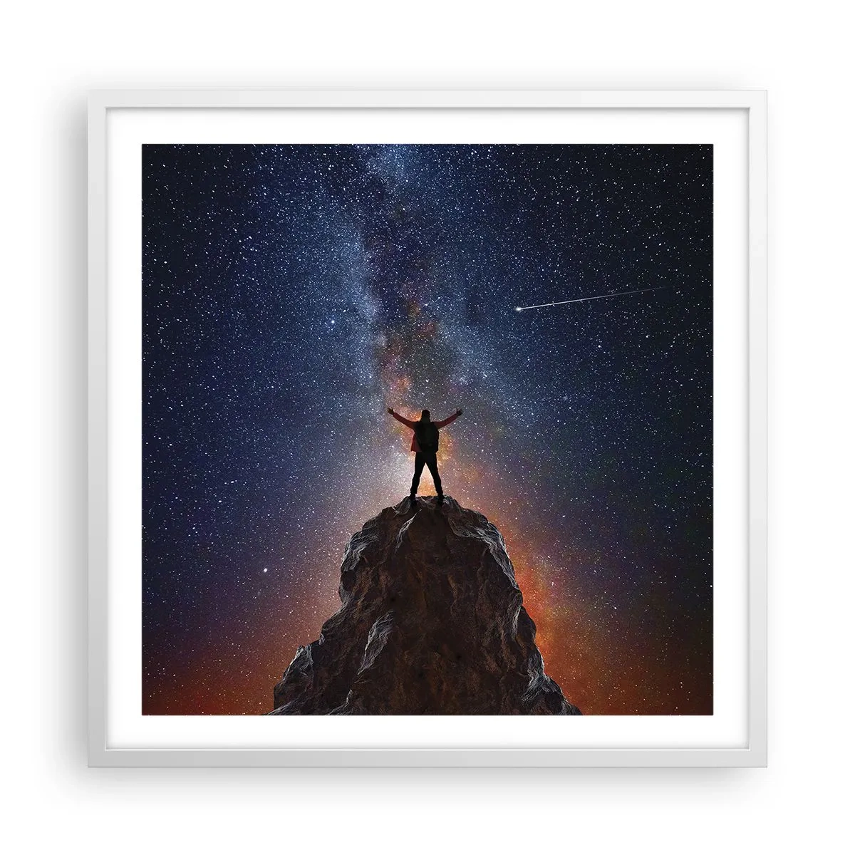 Poster in einem weißen Rahmen - Die Macht ist mit mir! - 60x60 cm