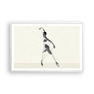 Poster in einem weißen Rahmen - Im Theater der Welt - 91x61 cm