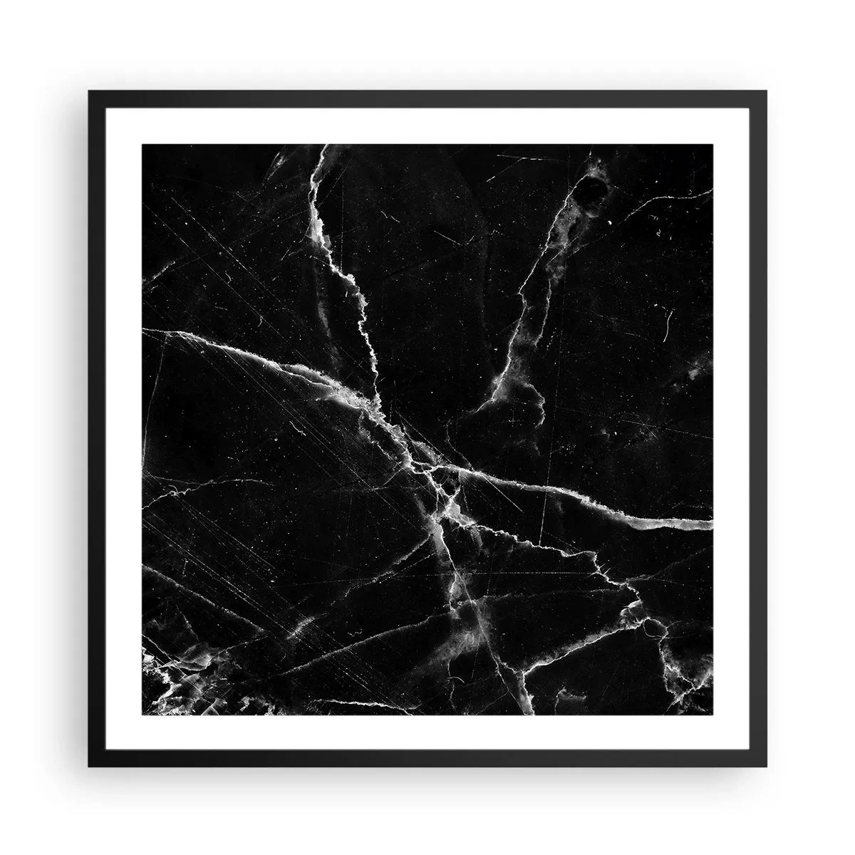 Poster in einem schwarzem Rahmen - Geheimleben des Steins - 60x60 cm