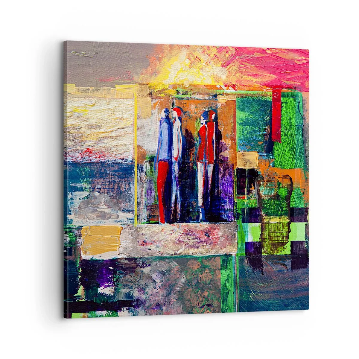 Bild auf Leinwand - Leinwandbild - Beziehungen und Emotionen - 60x60 cm