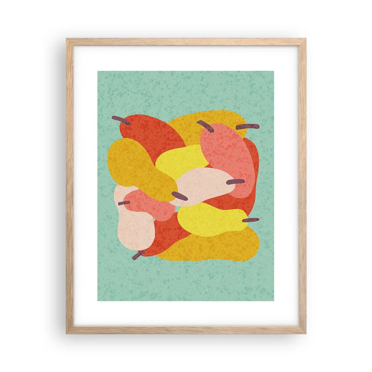 Poster in einem Rahmen aus heller Eiche - Probieren Sie die Sommersonne - 40x50 cm