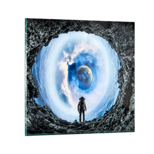 Glasbild - Bild auf glas - Es ist nicht weit von zu Hause - 40x40 cm