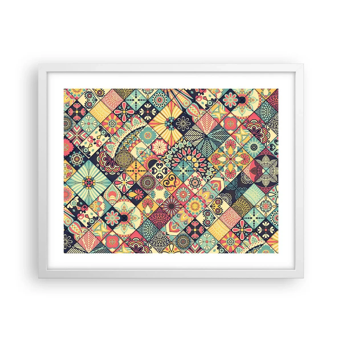 Poster in einem weißen Rahmen - marokkanische Atmosphäre - 50x40 cm