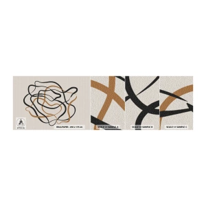 Fototapeten Muster Selbstklebend Deluxe Sticker - Alles ging schief - Boho, Abstraktion, Linien - 100x30 cm