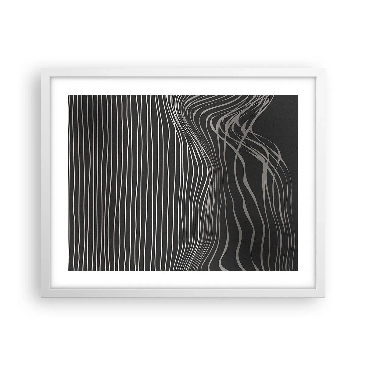 Poster in einem weißen Rahmen - Rhythmus und Akzent - 50x40 cm