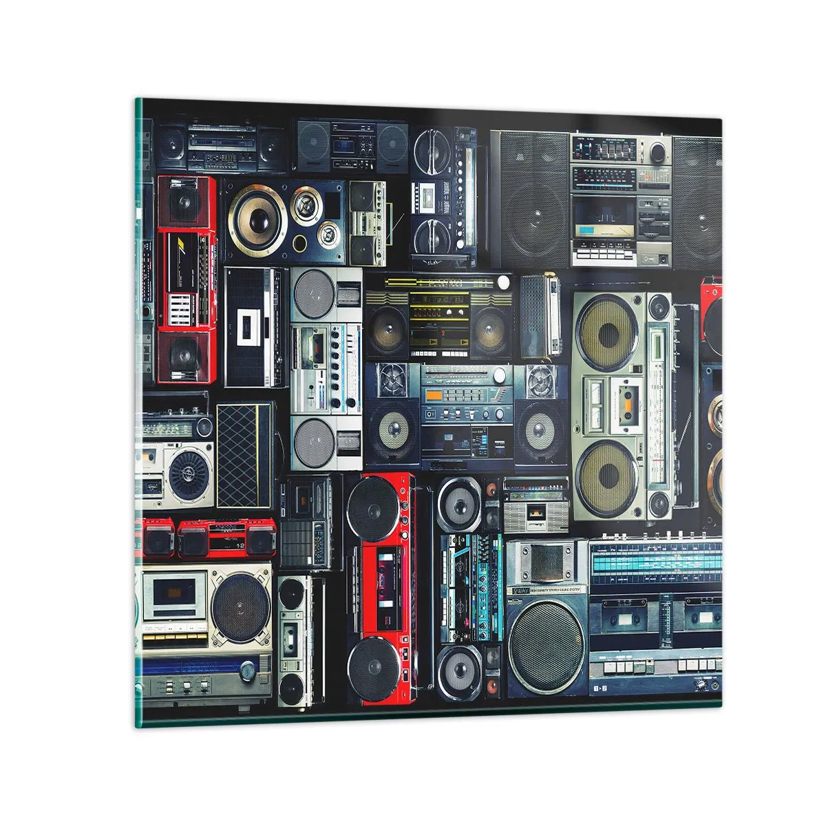 Glasbild - Bild auf glas - Sehnsucht nach den 1980er Jahren - 60x60 cm