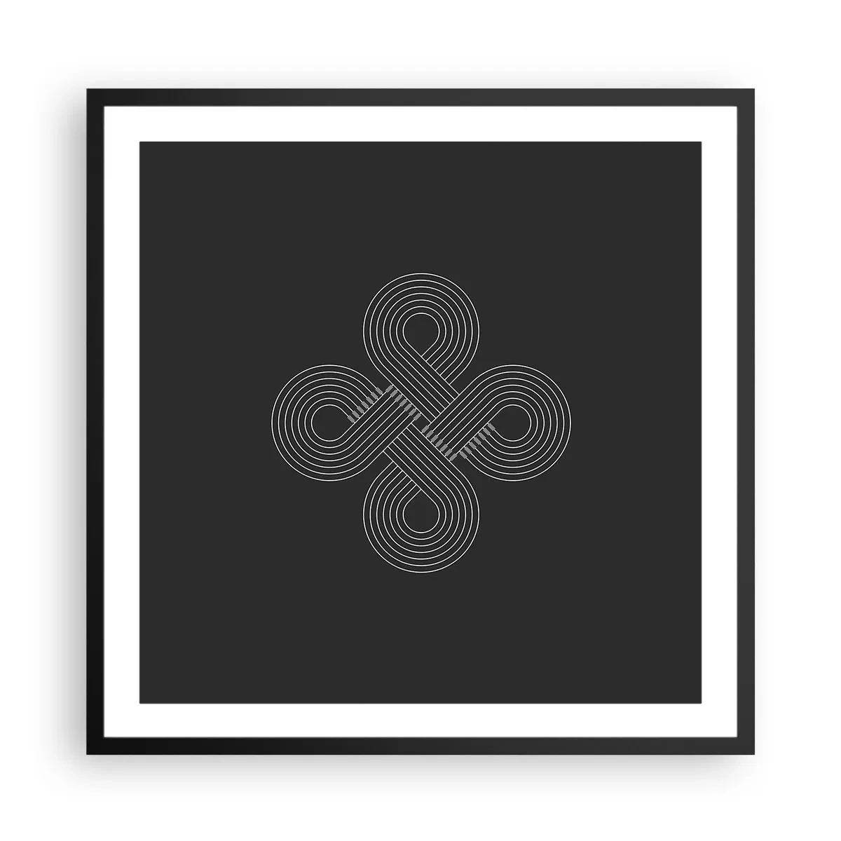 Poster in einem schwarzem Rahmen - Im keltischen Geist - 60x60 cm