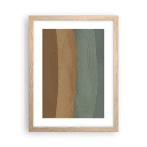Poster in einem Rahmen aus heller Eiche - Horizontale Komposition - 30x40 cm