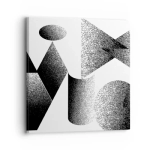 Bild auf Leinwand - Leinwandbild - Winkel und Ovale - 30x30 cm