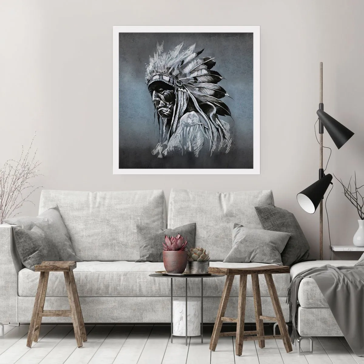 Poster - Zurück zu den Wurzeln - 50x50 cm