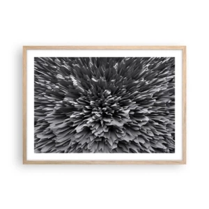 Poster in einem Rahmen aus heller Eiche - Härter kann es nicht werden - 70x50 cm