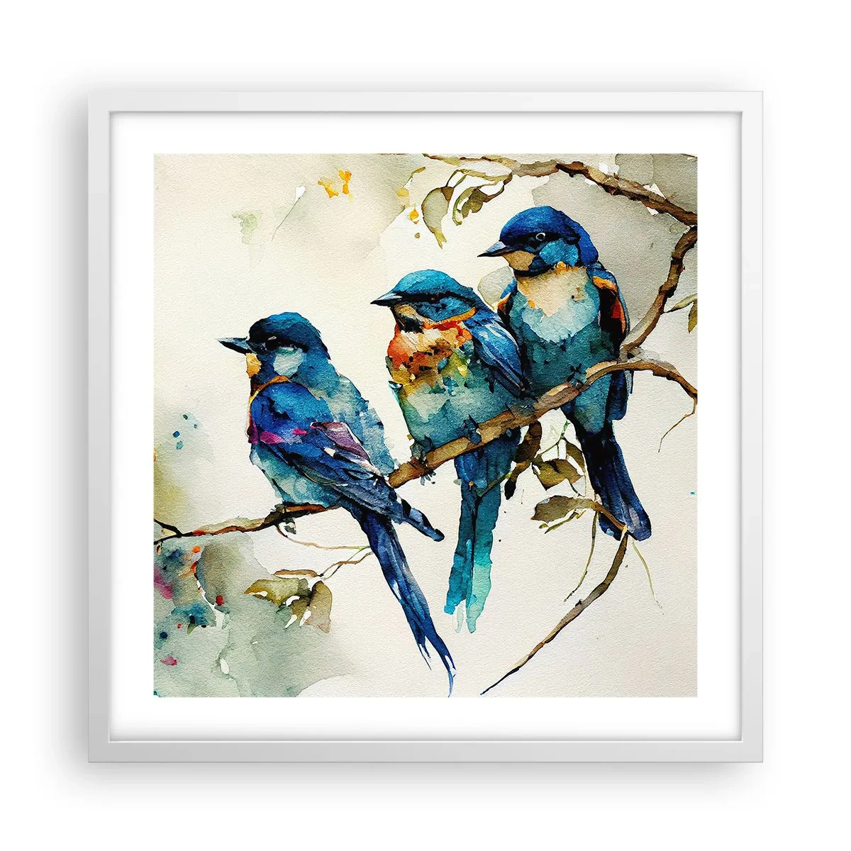 Poster in einem weißen Rahmen - War er beleidigt? - 50x50 cm