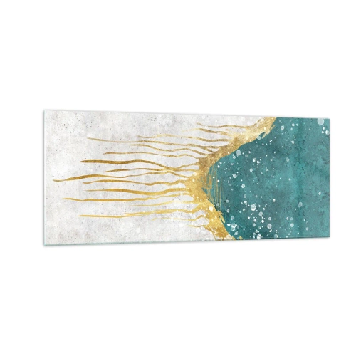 Glasbild - Bild auf glas - Goldene Flut - 100x40 cm