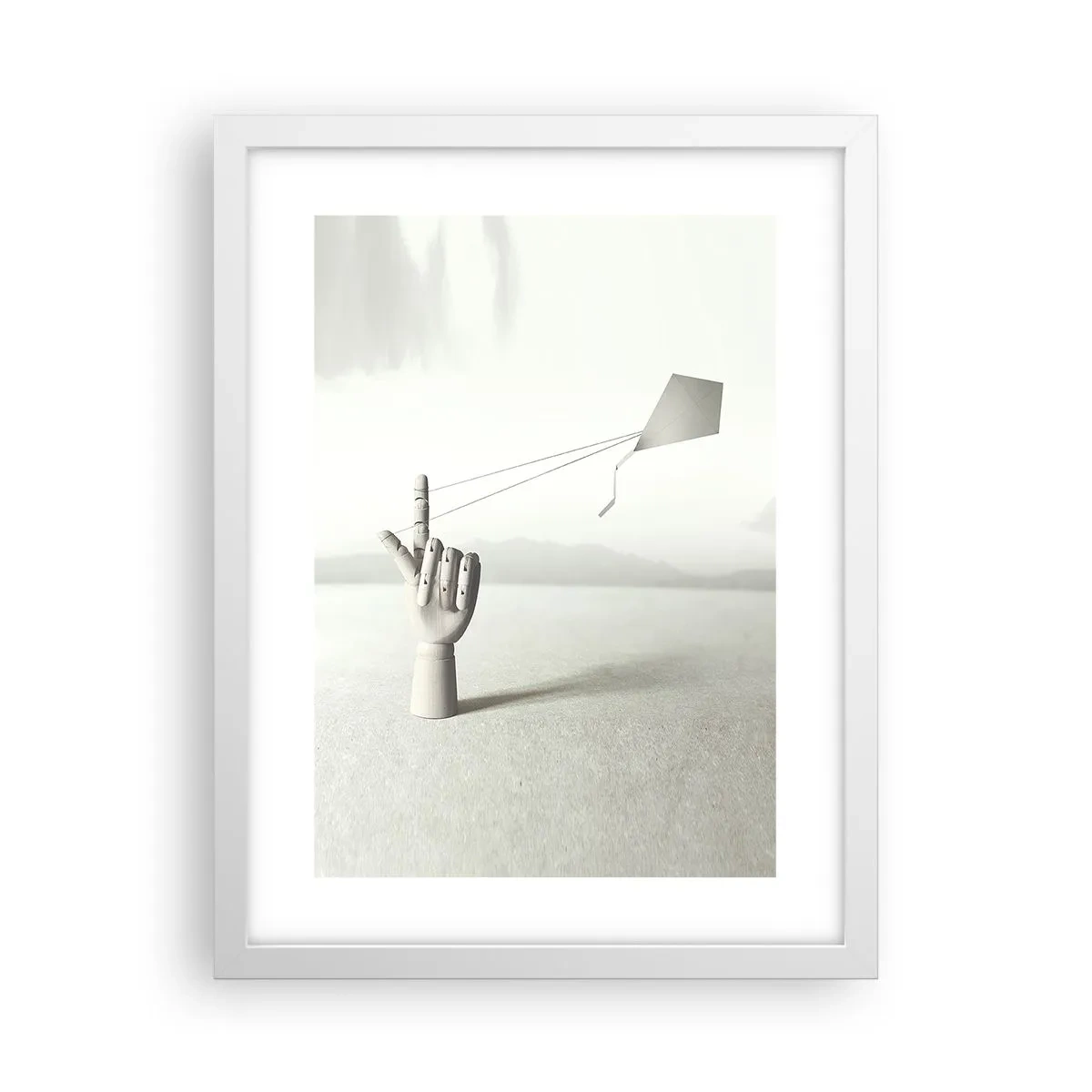 Poster in einem weißen Rahmen - Kraftprobe - 30x40 cm