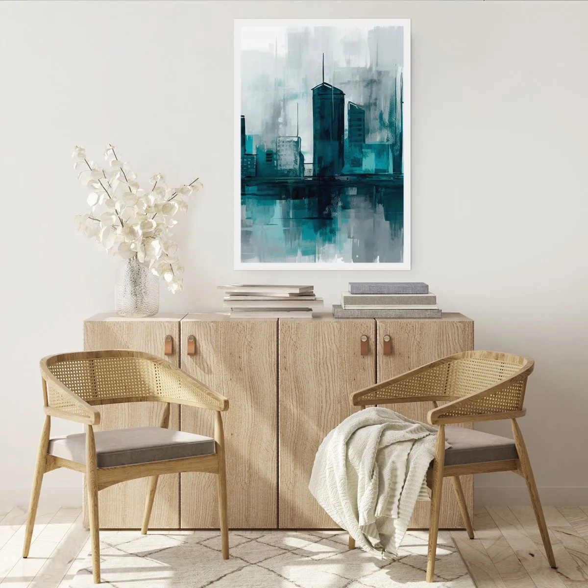 Poster - Eine Stadt in der Farbe des Regens - 40x50 cm