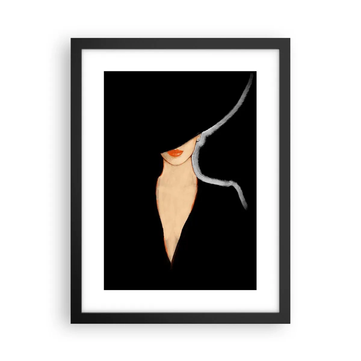Poster in einem schwarzem Rahmen - Eleganz und Stil - 30x40 cm
