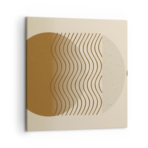 Bild auf Leinwand - Leinwandbild - Zur Entstehung geometrischer Figuren - 50x50 cm