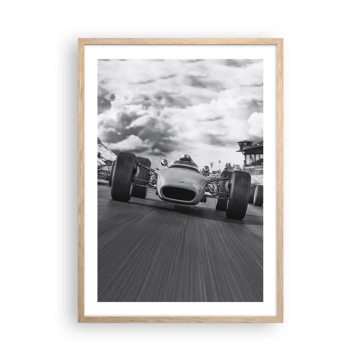 Poster in einem Rahmen aus heller Eiche - Power ist da! - 50x70 cm