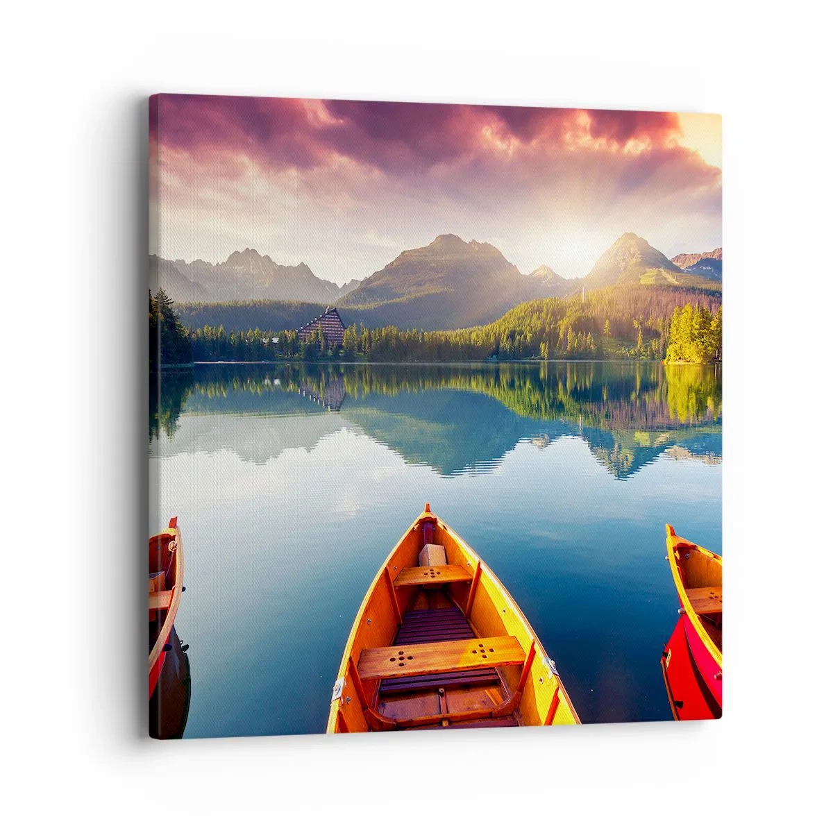 Bild auf Leinwand - Leinwandbild - Nichts gegen die Natur - 40x40 cm