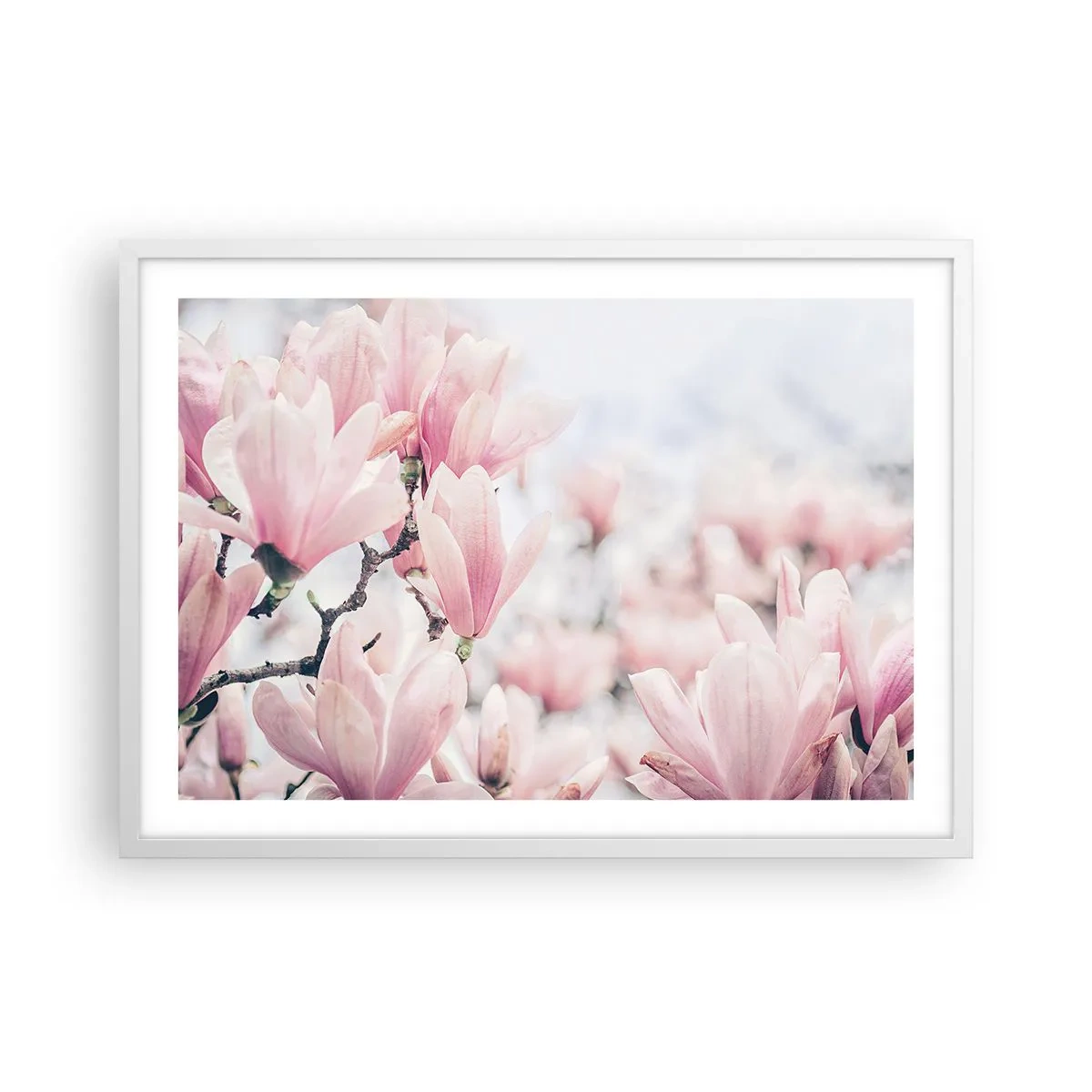 Poster in einem weißen Rahmen - Das Ideal der Subtilität - 70x50 cm