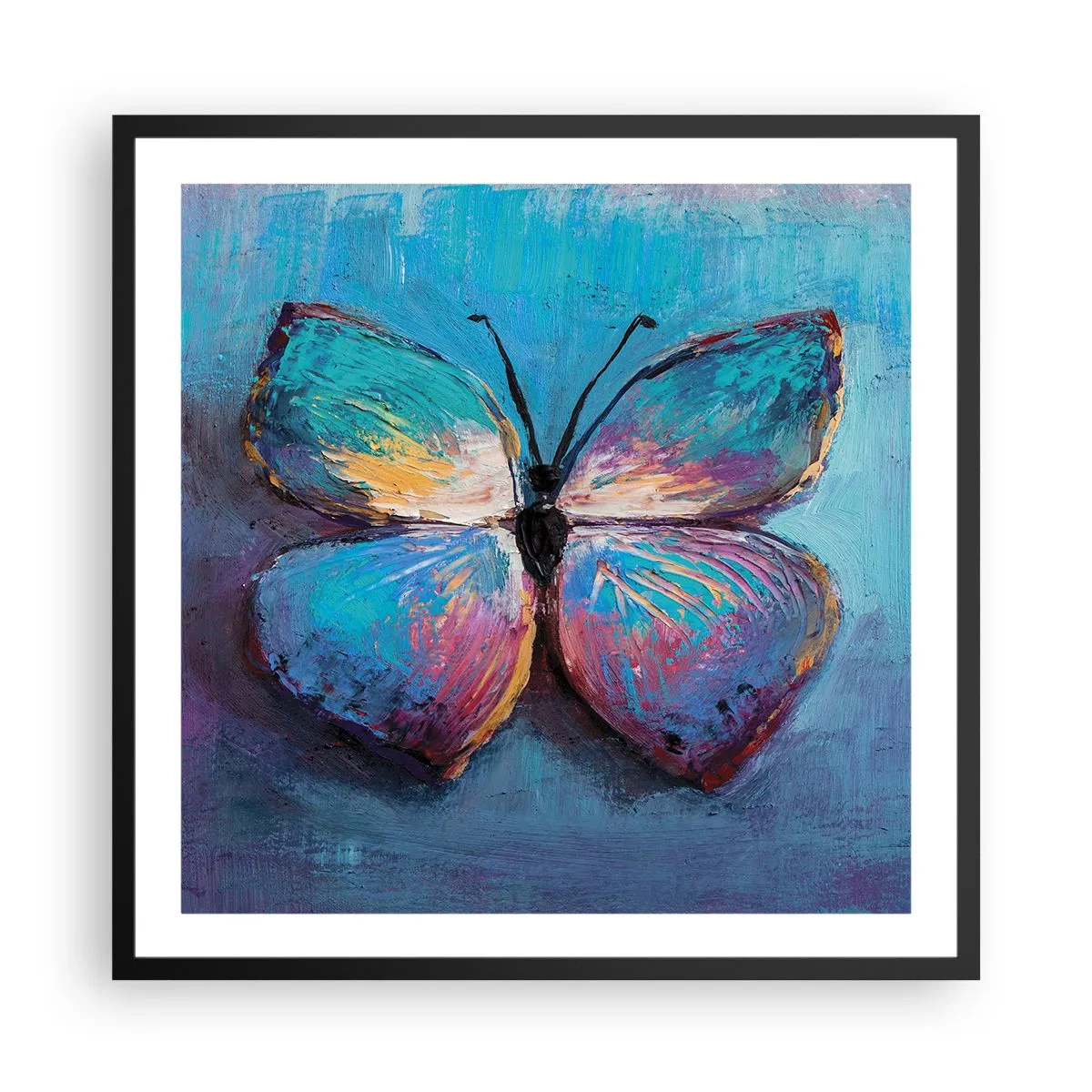 Poster in einem schwarzem Rahmen - In all seiner Pracht - 60x60 cm