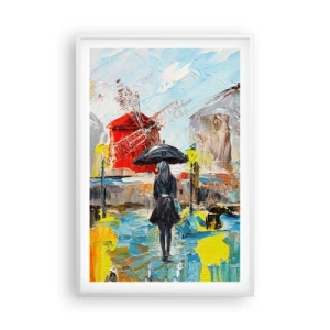 Poster in einem weißen Rahmen - Pariser Legenden - 61x91 cm