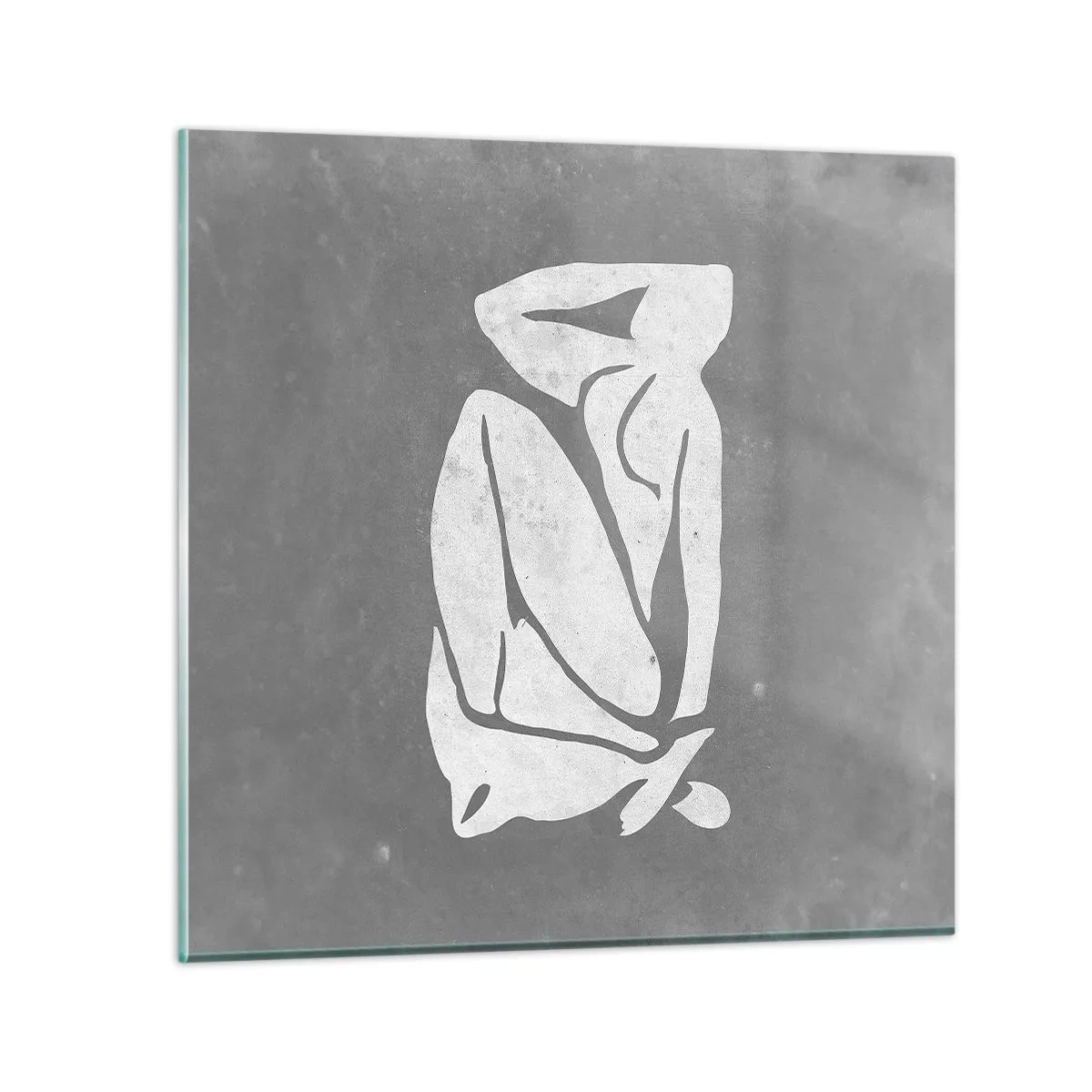 Glasbild - Bild auf glas - In Gedanken versunken - 60x60 cm