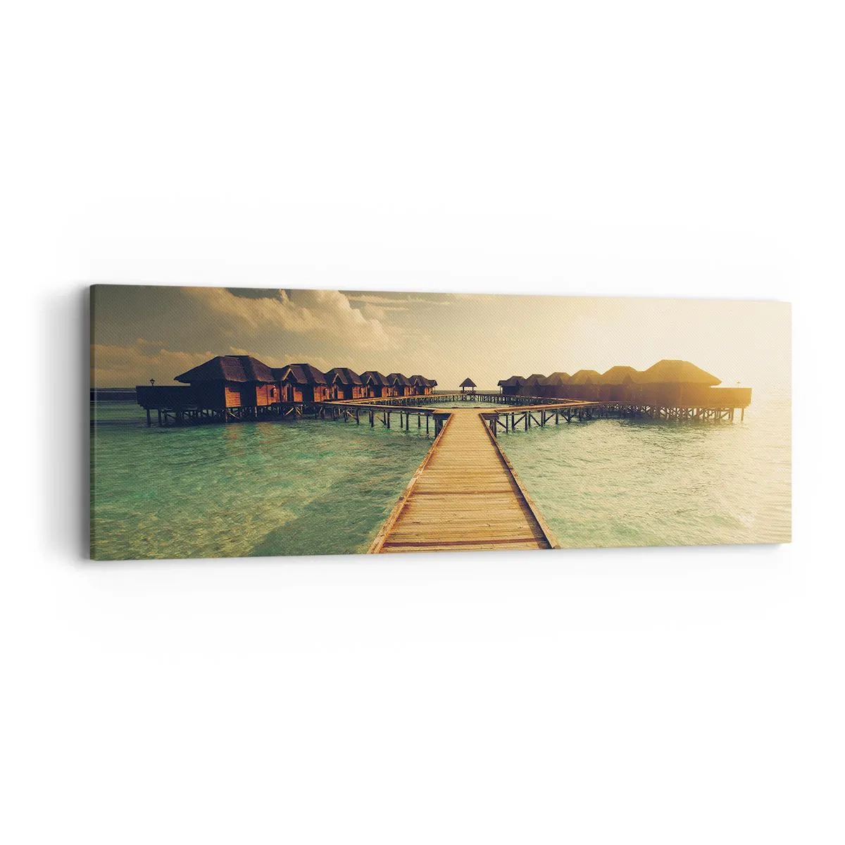 Bild auf Leinwand - Leinwandbild - Eine herzliche Einladung - 90x30 cm